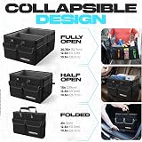 FORTEM Car Boot Organiser Storage 600D Oxford Non-Slip Base Collapsible 45L view 6