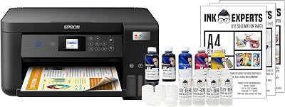 Ink Experts Dye Sublimation Printer Bundle Epson ET2851 Windows & Inktec