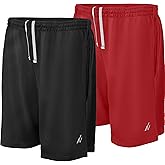 NY Threads Mens Athletic Shorts 2 Pack Quick Dry Lightweight Running Workout Gym Shorts with Pockets