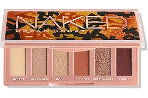 Urban Decay Naked Mini Eyeshadow Palette - 6 Multi-use Shades, Ultra-Blendable, Lasts Up to 12 Hours, Crease-free, Matte Shimmer or Metallic Colors, Compact, Travel Size, Cruelty Free, Vegan