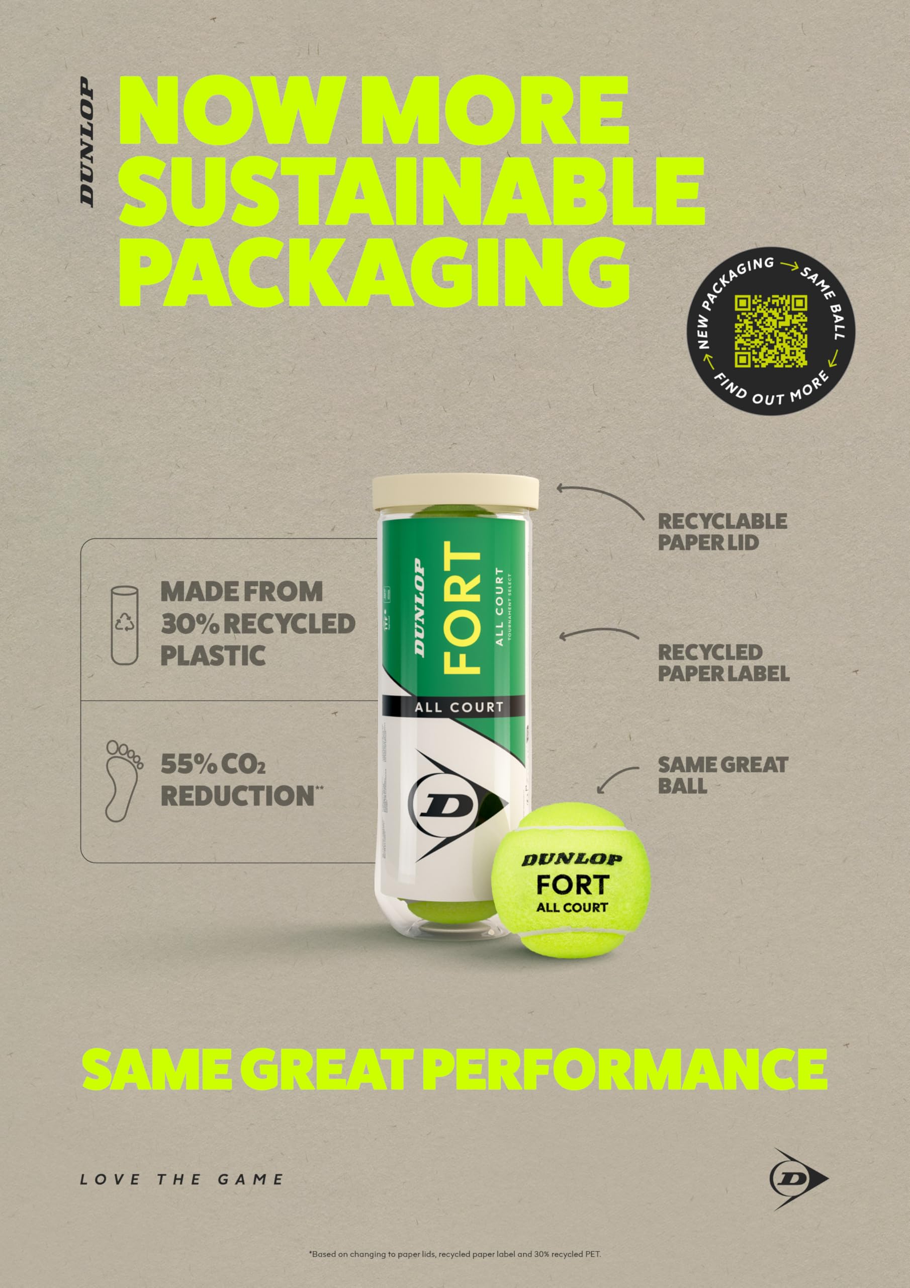 DUNLOP Tennisball Fort All Court TS - für Sand, Hartplatz und Rasen (3 Bälle) 4