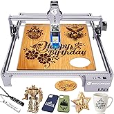 SCULPFUN S6 Pro Laser Engraver, 5500mW Output Cutter for Beginners, Laser Class 4, DIY Engraving Machine for Wood, Black Acry