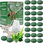 Mouse Rodent Repellent, 24 Pack Peppermint Lemon Oil Mice Repellent for Squirrel Rats Spider Pests, Natural Deterrent for Kitchen, Warehouse, Car, Indoor, Outdoor, Safe for Pets Family