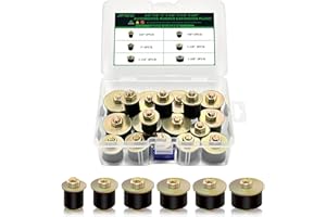 Japtend 18pcs Freeze Rubber Expansion Plugs Kit, 6 Sizes Automotive Rubber Freeze Frost Expansion Plug Fit Hole 3/4" 7/8" 1" 1-1/8" 1-1/4" 1-3/8"