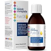 Lifetrients &ndash; Speak Complete Pure Oil &ndash; Natural Lemon &ndash; 4.05 oz &ndash; Pediatrician Formulated to Support Children with Special Nutritional Requirements &ndash; Enhanced with Omega-3, Vitamin A, D3, E &amp; K