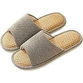 VIDSID Cloth Slippers Linen Slippers - Breathable, Anti-Slip, Easy to Clean - Summer Silent Slippers for Women and Men