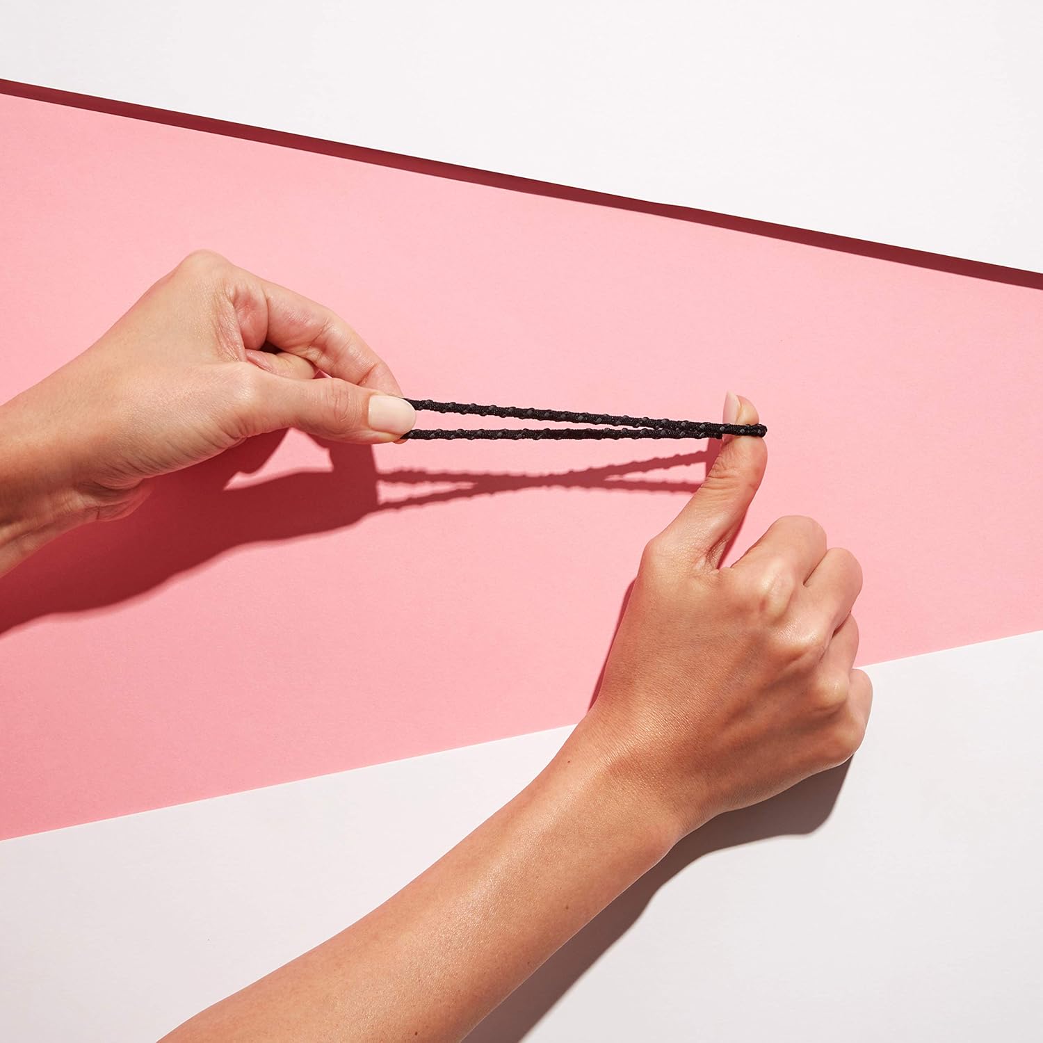 Goody Hair SlideProof Hair Tie Elastics, 4mm, Black, 10-count : Goodie Hair Accessories : Beauty