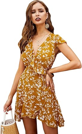wrap over summer dresses