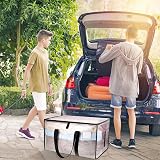 Yafe 3 Pack Large 91L Transparent Clothes Storage Boxes with Lids view 7