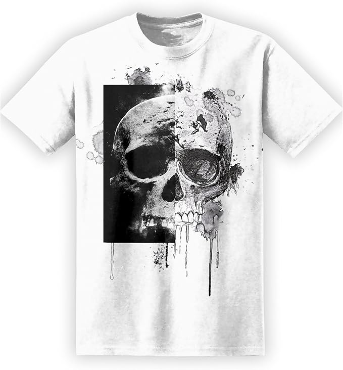 t shirt con teschio uomo