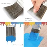 WORKPRO 4 Pcs Professional Paint Brush Set 25 38 50 mm PBT Handles Wood view 3
