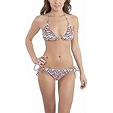 ToBeInStyle Womens Two Piece Bikini Set Wire Free Lightly Padded Lined Top and Matching Bottoms