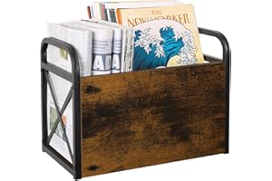 YINMIT Magazine Holder, Magazine Rack Floor, Magazine Storage Basket, Folder Organizer Bin for Books, Newspapers, Tablets