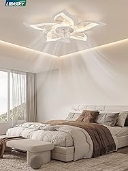 LEDIARY Flower Ceiling Fans with Lights and