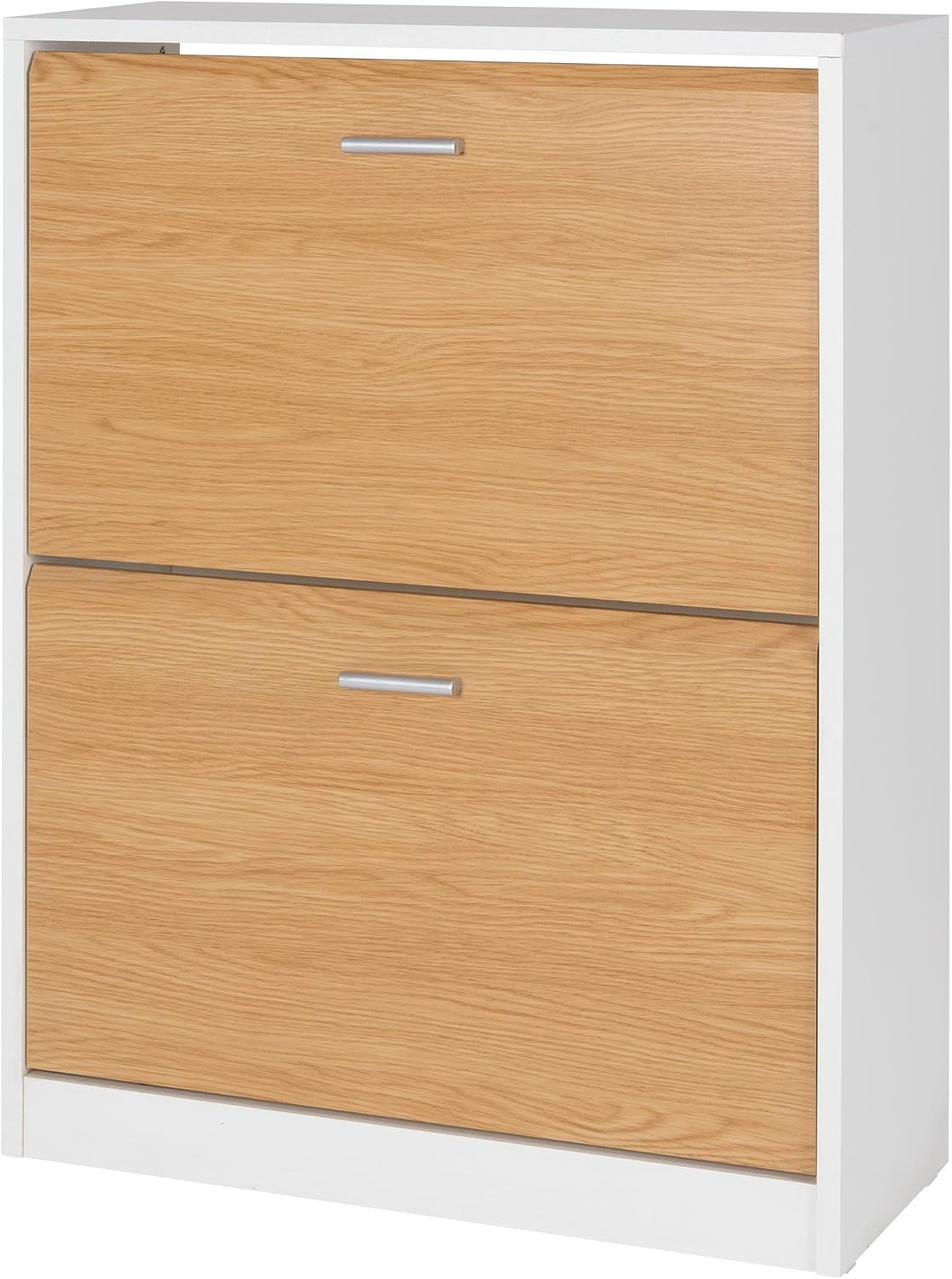 Mueble Zapatero 2 Puertas 85x65x27cm Capacidad 12 Pares (Blanco)