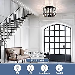 Crystal Ceiling Light Flush Mount for