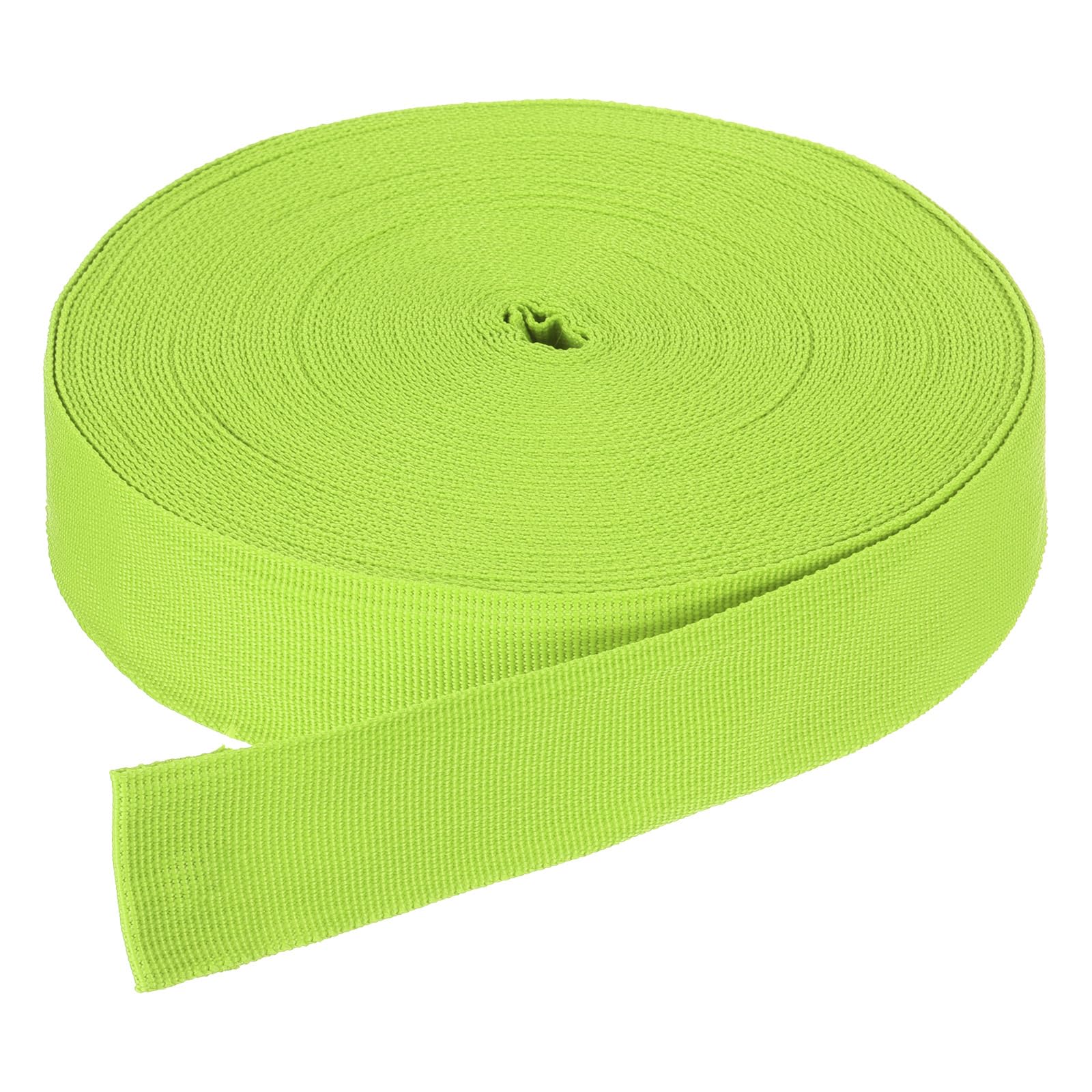 DMiotech 25 Yard x 1 1/2 Inch Width Nylon Webbing Strap Poly Flat Webbing Strapping for DIY Craft Backpack Strapping, Sewing, Outdoor Gear Repair, Grass Green