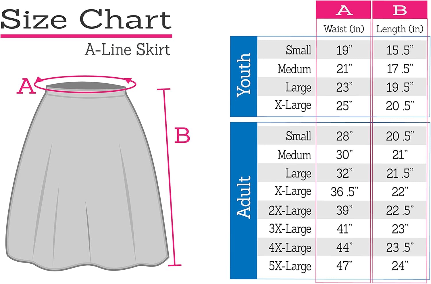 Knee Length A-Line Flowy Skirt | Comfortable Clothes for Women and Girls | S-5XL at  Women’s Clothing store