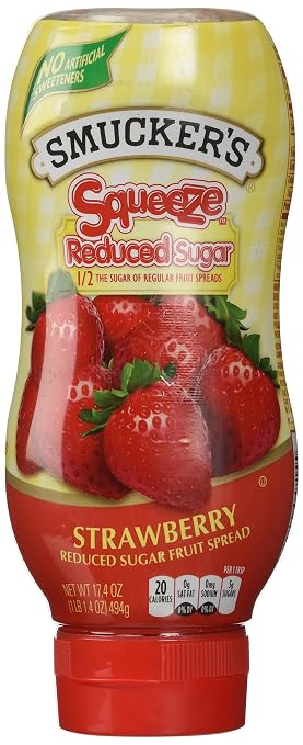 Smucker's squeeze reduced sugar Fruit Spread - strawberry (051500057155)