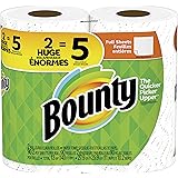 Bounty Paper Towels, White, 2 Double Plus Rolls = 5 Regular Rolls
