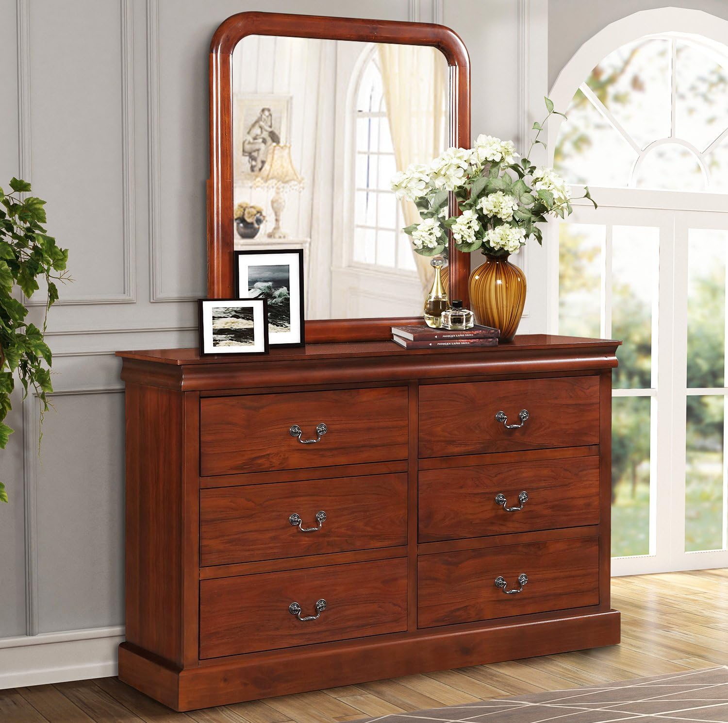 6 drawer dressing table