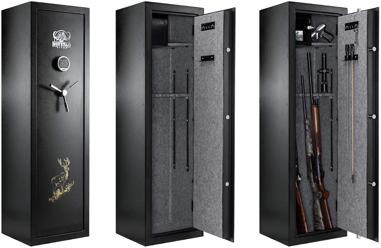 A558000.-CAJA FUERTE PARA ARMAS BUFFALO RIVER DIGITAL 10 ARMAS PREMIUM: Amazon.es: Hogar