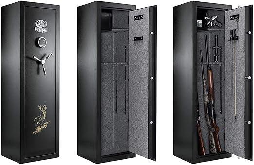 A558000.-CAJA FUERTE PARA ARMAS BUFFALO RIVER DIGITAL 10 ARMAS PREMIUM: Amazon.es: Hogar