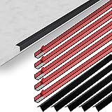 10Pcs 48" Black Metal Corner Protectors, Aluminum