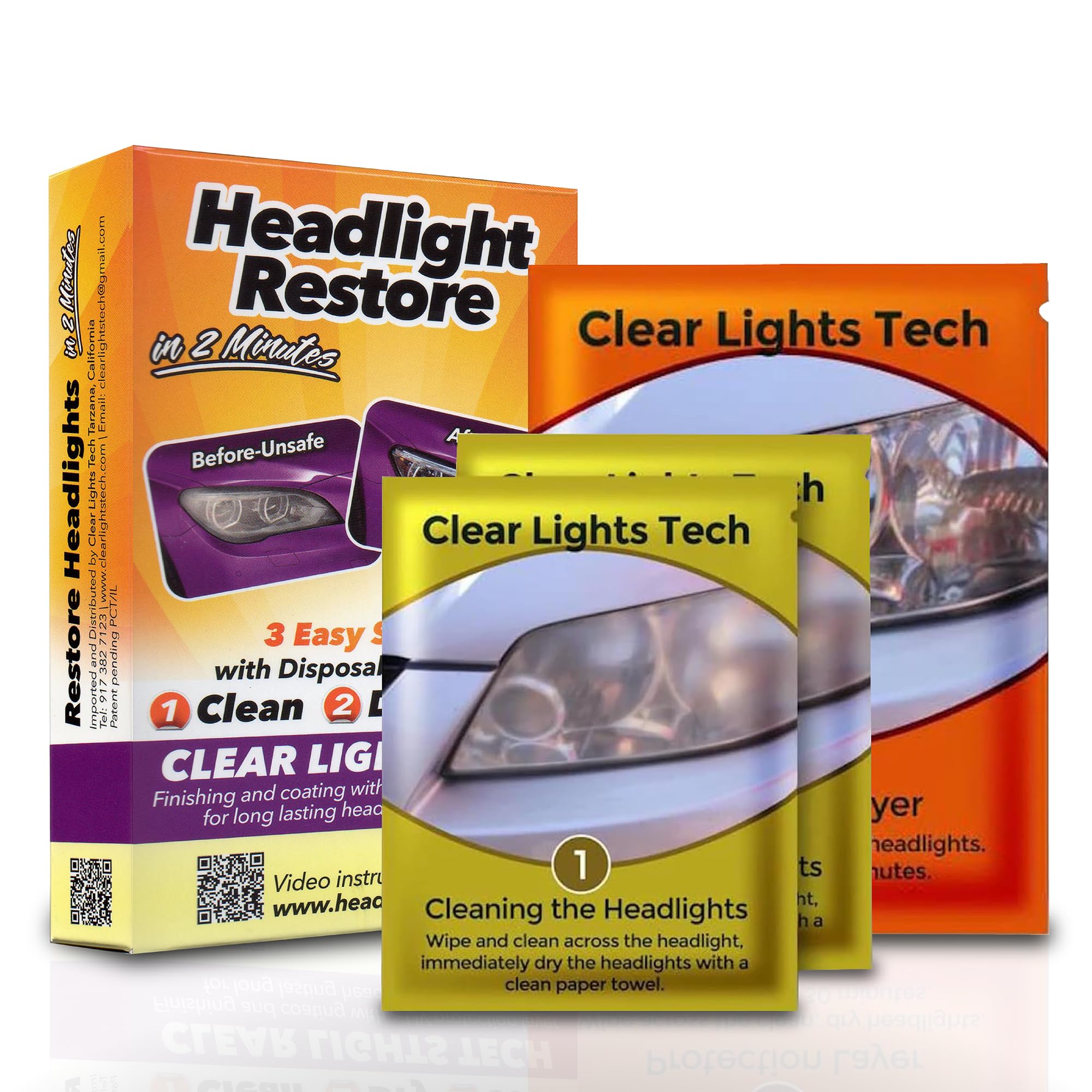 Clear Lights Tech Headlight Restoration Kit