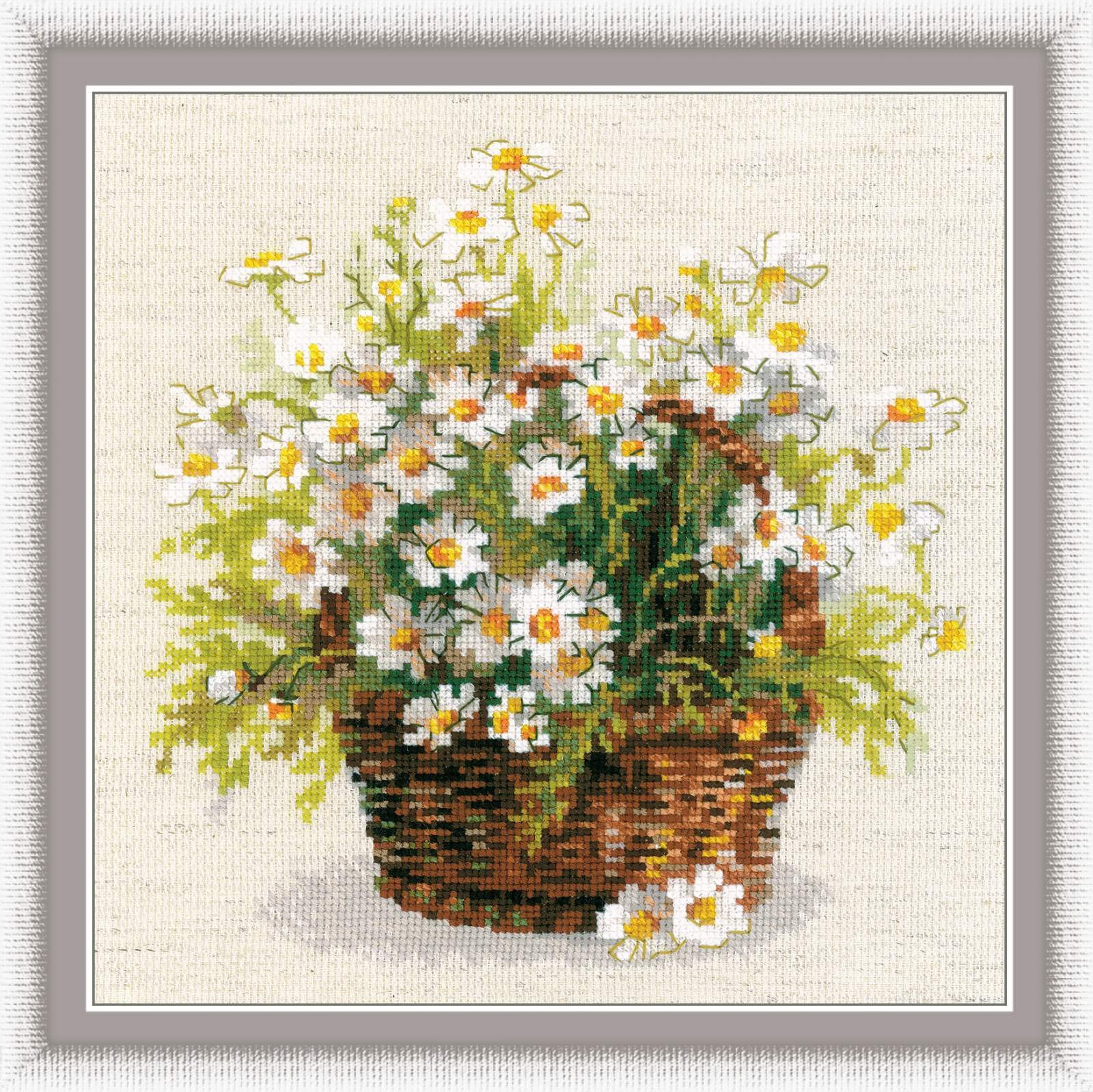Riolis Cross Stitch Kit - 1478 - Russian Daisies