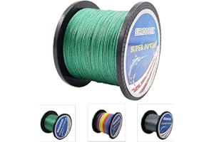 Braided Fishing Line PE Line 4 Strands, 10lb-133lb Multifilament Fishing Braide Line Abrasion Resistant Braided Lines Super P