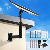 Bloazzup Starlink Mount, Adjustable Starlink Gen 3 Mount with Telescoping Support Arm, Rustproof, Weatherproof for Concrete W
