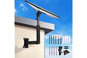 Bloazzup Starlink Mount, Adjustable Starlink Gen 3 Mount with Telescoping Support Arm, Rustproof, Weatherproof for Concrete W