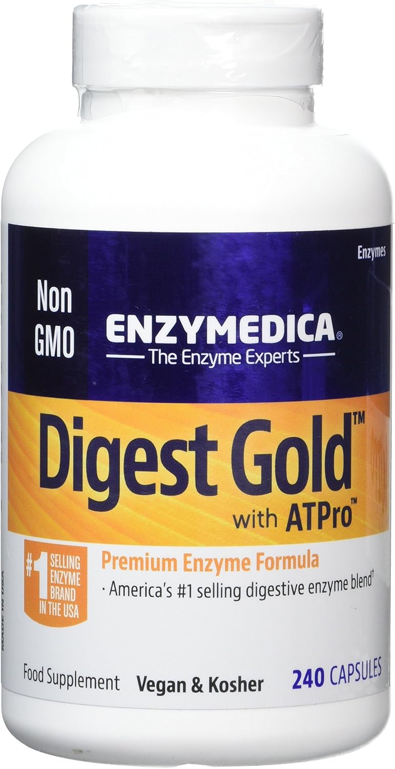 ENZYMEDICA - Digest Gold (240 Capsules), 240 count (Pack of 1)
