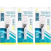 Set of 3 Trim Deluxe Fingernail Clippers with File bundled by Maven Gifts