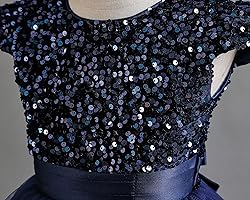 Nileafes Flower Girl Pageant Sequins Dress Princess