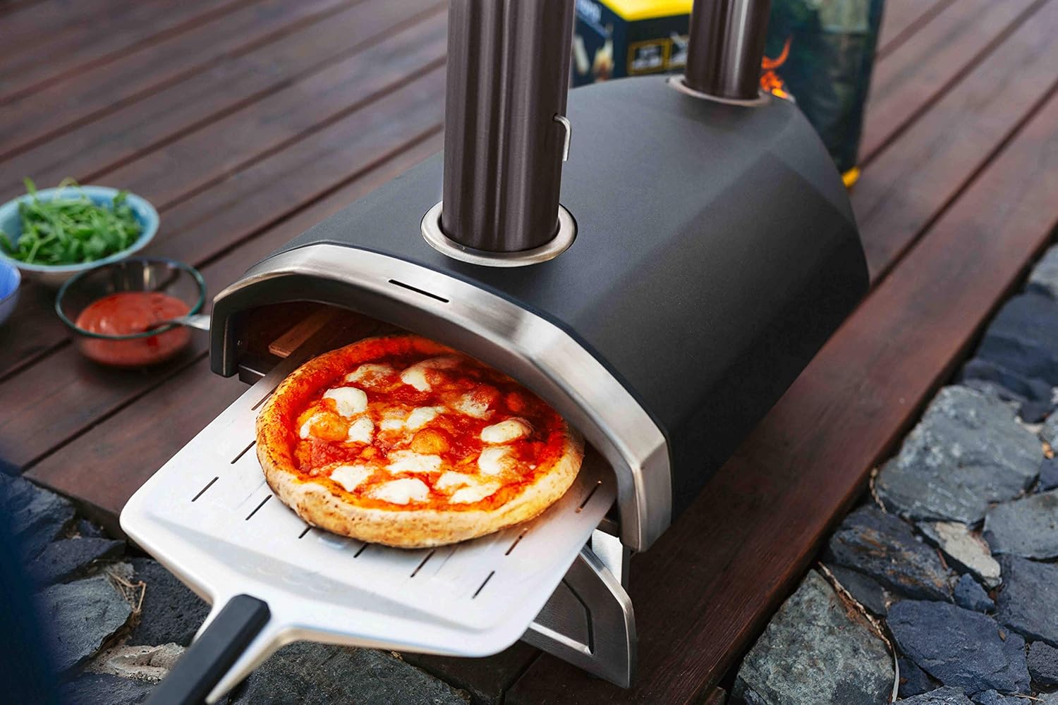 Ooni 12” Perforated Pizza Peel - Metal Pizza Peel 12 Inch, Lightweight Pizza Turning Peel with Long Handle, Pizza Oven Accessories - Image 4