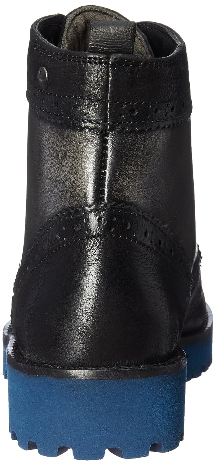 hush puppies women's betty black leather boots - 4 uk/india (37 eu)(5046956)