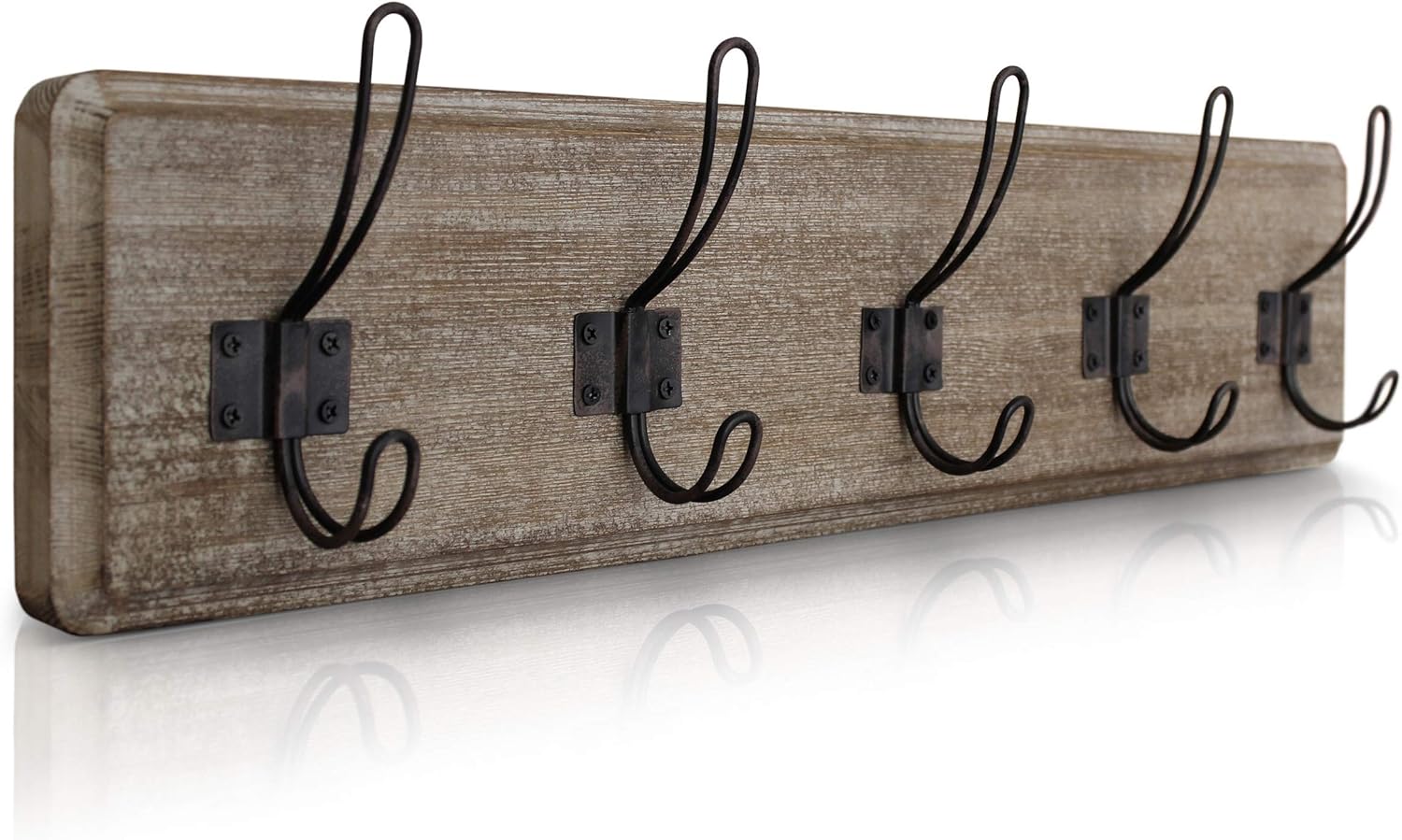 Rustic wood coat rack