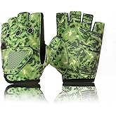 Rioomui Stubby Fingerless Fishing Gloves Men - Lightweight Breathable Anti-Slip Kayak Gloves Women for Kayaking, Sailing,Paddling,Rowing