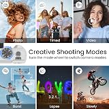 SOPPY 5K Digital Camera WiFi 75MP Vlogging 18X Zoom 3" Flip Screen Kids Beginner view 5