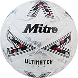 Mitre Ultimatch Football Enhanced Control Durability Size 5 White