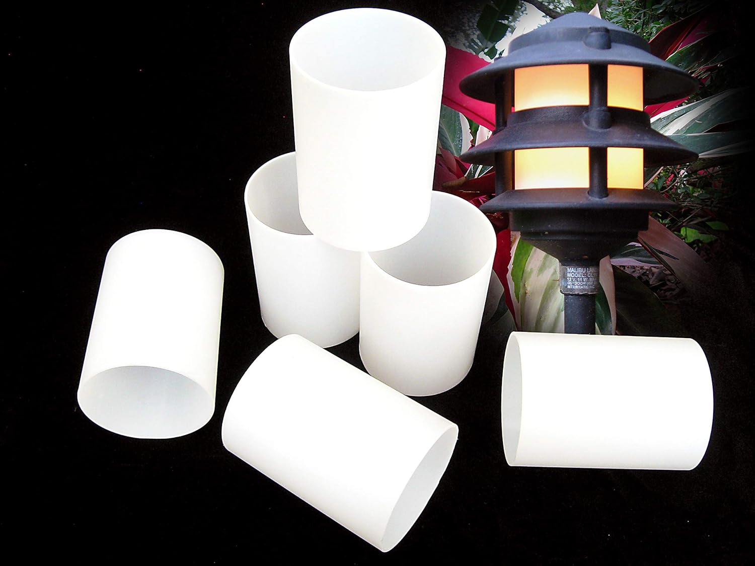 Amazon Com Replacement Frosted Plastic Lens Globe For 3 Tier Metal Low Voltage Path Lights Garden Outdoor