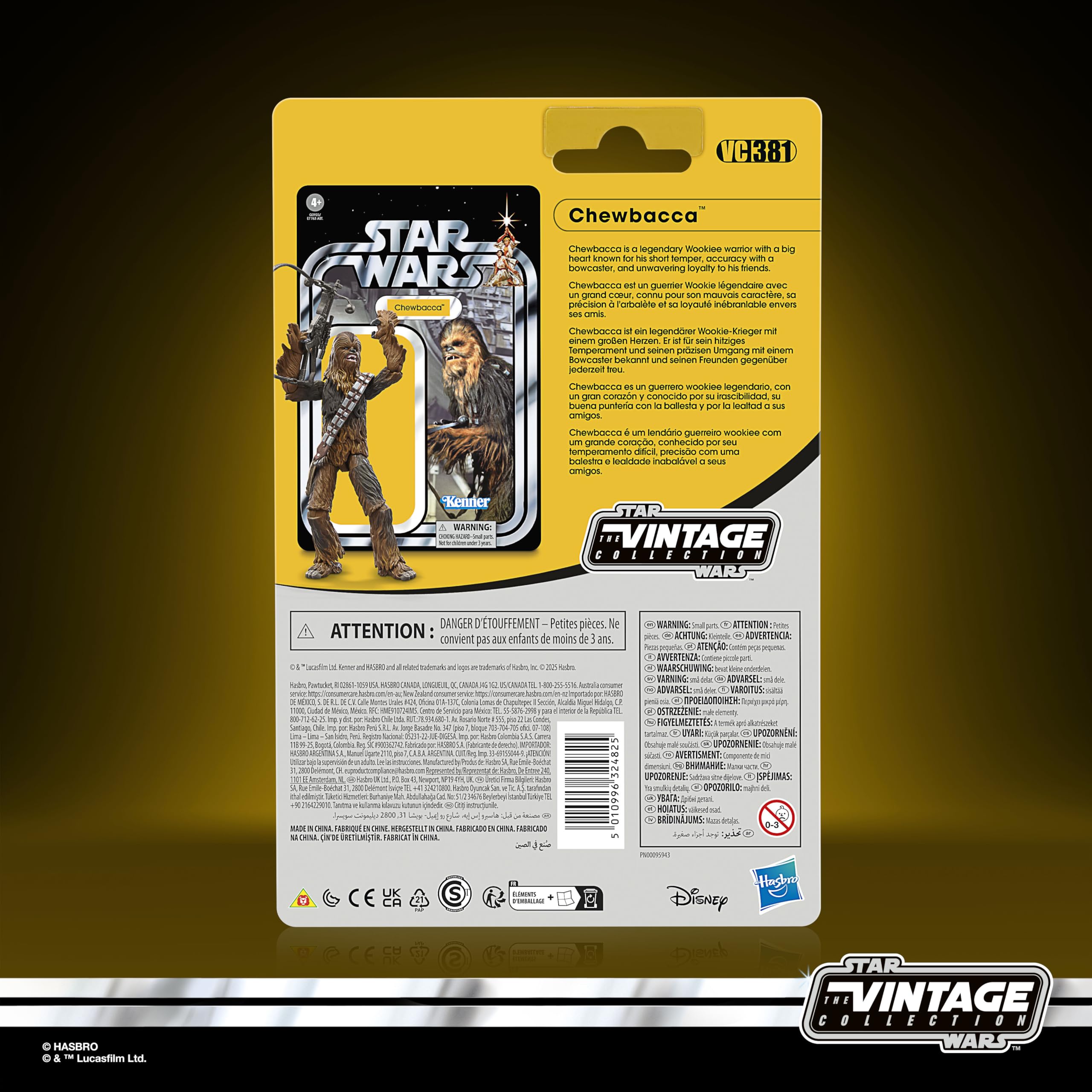 STAR WARS The Vintage Collection Chewbacca, A New Hope Premium 3.75 Inch Collectible Action Figure