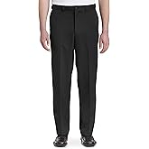 Oak Hill by DXL Men's Big and Tall Microfiber Waist-Relaxer Pants