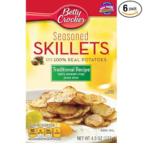 Betty crocker seasoned skillets potatoes traditional recipe 4.5oz (016000177239)