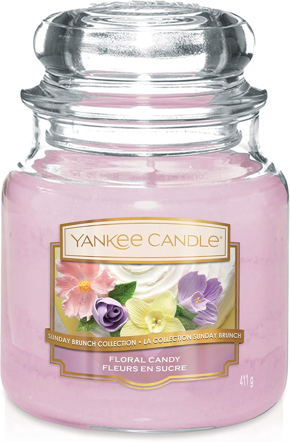 Yankee Candle Sunday Brunch Collection Medium Jar Candle, Floral Candy