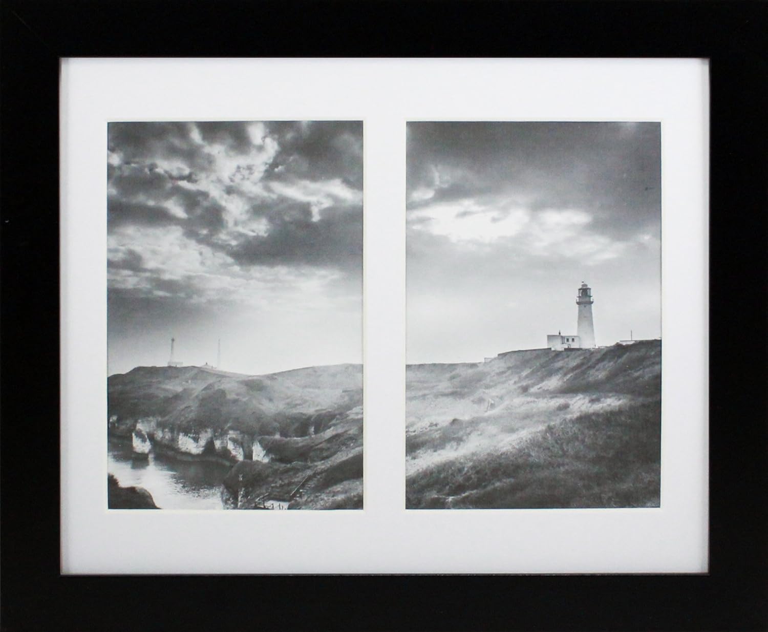 8x10 Collage Picture Frame Mat Displays Two 4x6 Inch