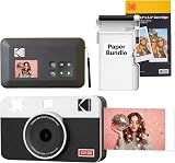 Kodak Mini Shot 2 Retro 4PASS Instant Camera & Portable Printer White