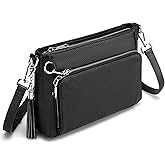 befen Anti Theft Genuine Leather Crossbody Bags for Women Handbags and Shoulder Basg with Built in Wallet RFID Leather Purse